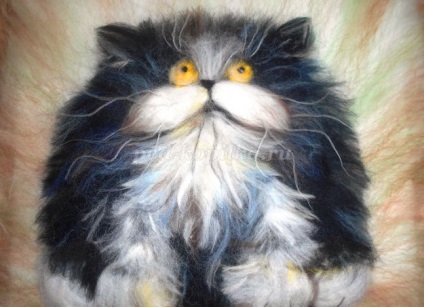 Kép gyapjú „cat” saját kezűleg ( „pull” „haircut” Akkor) Kép gyapjú „cat” saját kezűleg