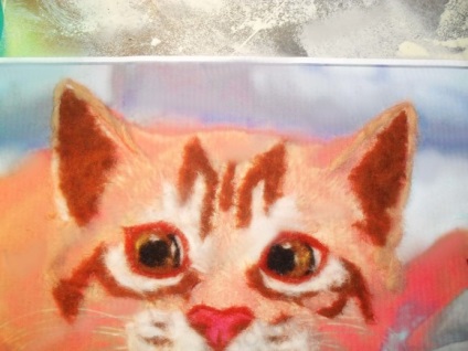 Kép gyapjú mesterkurzus - gyömbér cica