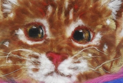 Kép gyapjú mesterkurzus - gyömbér cica
