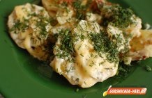 Sült burgonyát tejszínnel és sajttal multivarka lépésről lépésre recept fotók