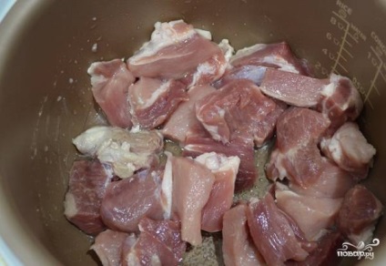 Burgonya sertéshúst multivarka Redmond - lépésről lépésre recept fotók