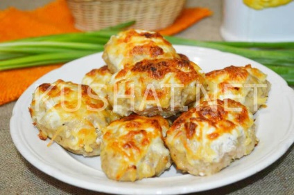 Szelet sajtot a kemencében (sütőben sajt hamburgerek) Pogácsákat sajttal sütőben