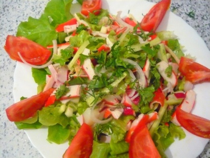 Rák saláta, hogyan kell főzni, hozoboz - ismerjük mind az étel