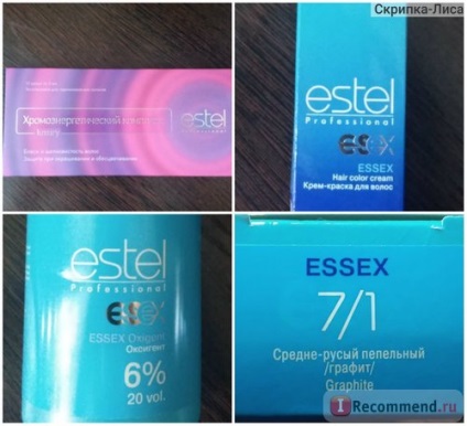 hajfesték Estel szakmai Essex - «7 (Essex) hajfesték Estel szakmai Essex - «7