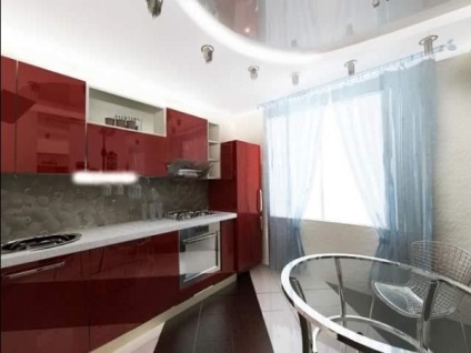 Vörös és fekete konyha (51 fotó), hogyan lehet a belső, fehér és piros konyha szoba kezével