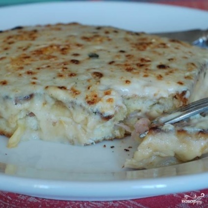 Croc Monsieur és Madame Croque-- lépésről lépésre recept fotók