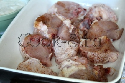 Csirke fokhagymamártással - lépésről lépésre recept fotókkal, csirke ételek