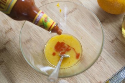 Csirke narancs-mézes mártással - lépésről lépésre recept fotók