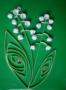 Liliomok Quilling virágok finom papírból a fotó és videó mikron (Quilling) Liliomok Quilling virágok finom papírból a fotó és videó mikron