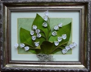 Liliomok Quilling virágok finom papírból a fotó és videó mikron (Quilling) Liliomok Quilling virágok finom papírból a fotó és videó mikron