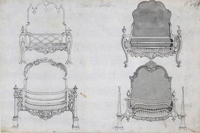Bútor kezében tartalommal (Queen Anne style) Bútor a kezében tartalom