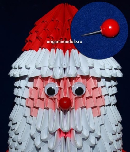 Moduláris origami Télapó (Apa Frost és a Snow Maiden Origami) Moduláris origami nagyapja fagy