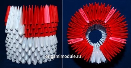 Moduláris origami Télapó (Frost) Moduláris origami nagyapja fagy