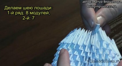 Moduláris origami „ló”
