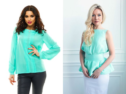 Menta blúz női hölgy 30 legjobb modellek (fekete nadrág szoknya) Menta blúz női hölgy Top 30 modell