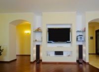 Niche gipszkarton a nappaliban (nappali) Niche gipszkarton a nappaliban
