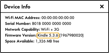 firmware frissítés Amazon Kindle