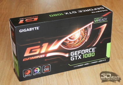 Áttekintés és videokártyák gigabyte GTX 1080 g1 szerencsejáték (GV-n1080g1 szerencsejáték-8gd)