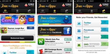 A szolgáltatások áttekintése freemyapps, freeappslots és junowallets fotókkal