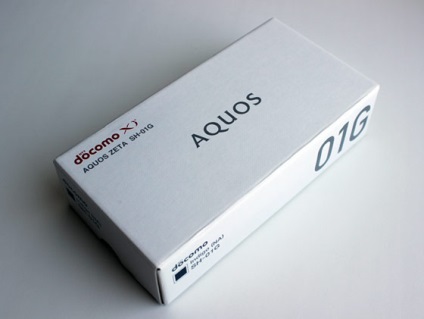 Áttekintés a japán okostelefon Sharp AQUOS zéta DoCoMo SH-01g (MR)