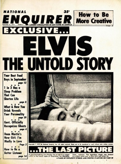 Nyomtatás - „Elvis - The Legend” ritka fényképek a király Elvis Presley, amelyek szerepelnek a könyvben a 40. születésnapját