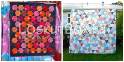 Patchwork kezdőknek rendszer egyenlő oldalú háromszög sablonok