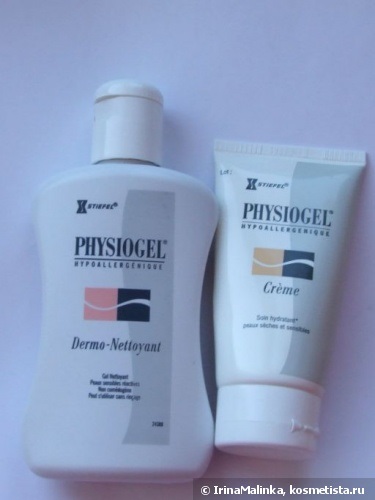 Physiogel dermo-nettoyant eszköz mélytisztítás a krémet és hidratáló krém physiogel