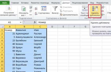 Ismétlődő értékek a excel megtalálni, azonosítani és eltávolítani ismétlődő excel