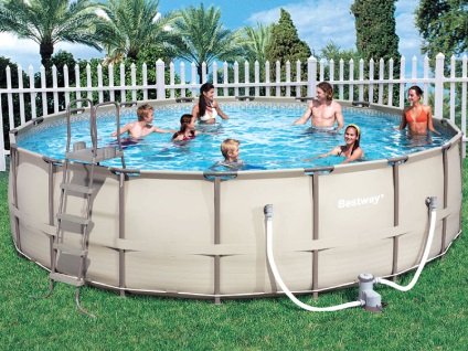 Előnyök Carcass moduláris medence (pool) Az előnyök előre gyártott keret pool