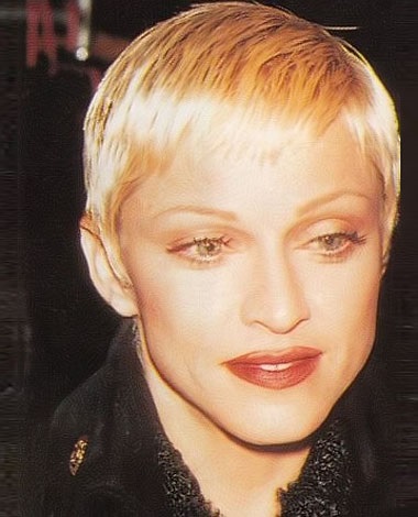 Frizurák Madonna 36 stílusok