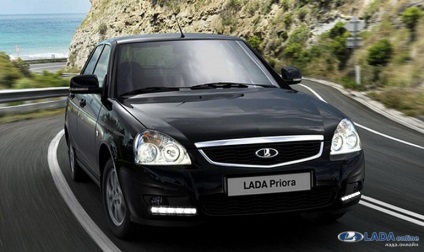 Mintegy nappali világítás Lada autók (nappali világítás a Lada Vesta) Mintegy nappali világítás Lada autó