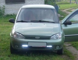 Mintegy nappali világítás Lada autók (jelenléte DRL a Lada Largus) Mintegy nappali világítás Lada autó