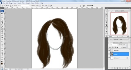 Egyszerű bemutató rajz haját az Adobe Photoshop