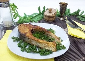 Recept párolt Hake (Hake párolt) Recept párolt szürke tőkehal