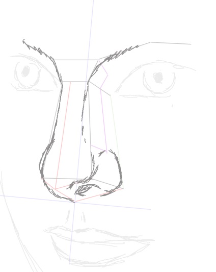 Rajz az emberi orr - tanulságok Adobe Photoshop (3d 2d számítógépes grafika animáció építészet művészeti galéria video oktatóanyagokat tanfolyamok hírek vitatja vas fórum blog 3dmax maya ZBrush Adobe Illustrator photoshop egység turmixgépben vray mental ray renderman) Rajz az emberi orr - Adobe Photoshop leckék