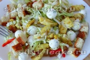 Saláta „Cleopatra” csirke recept fotó (fotó) Saláta „Cleopatra” csirke recept egy fotó