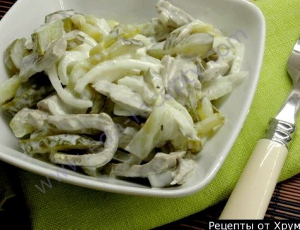 Saláta marha- és savanyúsággal recept (uborka) Saláta marha- és savanyúsággal recept