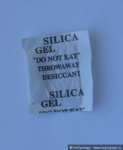 Független termelése szilikagélen (ideális esetben hermetikusan lezárjuk) Független termelés szilikagél