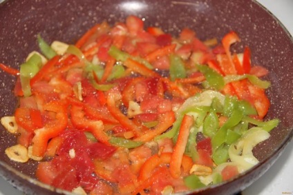 Spagetti zöldségekkel recept egy fotó