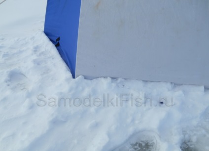 Szerelési lehetőségek téli sátor a jégen - a házi halászati ​​kezük
