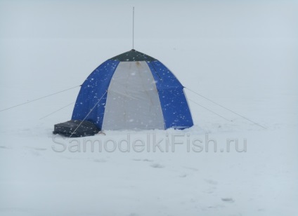 Szerelési lehetőségek téli sátor a jégen - a házi halászati ​​kezük