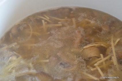 Tészta gombával - otthon recept (recept) Tészta gombával - otthon recept