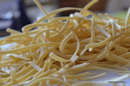 Tészta gombával - otthon recept (recept) Tészta gombával - otthon recept