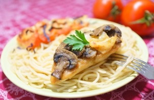 Tészta gombával - lépésről lépésre recept fotók (gomba) Tészta gombával - lépésről lépésre recept fotók