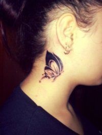 Tattoo pillangó 50 kép, miniatűrök érték (pillangó tetoválás a lábon) Butterfly Tattoo 50 fotók, vázlatok, értéke