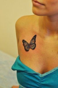 Tattoo pillangó 50 kép, miniatűrök érték (pillangó tetoválás a hátán) Butterfly Tattoo 50 fotók, vázlatok, értéke