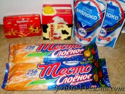 Nap kész sütemény leveles tészta (kész) Napoleon torta kész leveles tészta