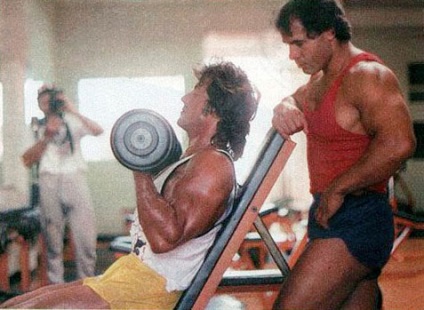 Workout Sylvester Stallone ifjúkorában, és most a felkészülés a film