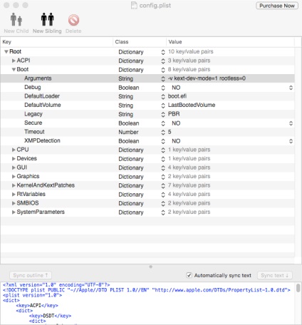 Telepítése és konfigurálása a boot loader lóhere (config plist fájl) Telepítése és konfigurálása a boot loader lóhere