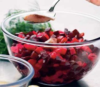 Vinaigrette előnyök és károsítja az egészséget saláta, mint hasznos, diéta